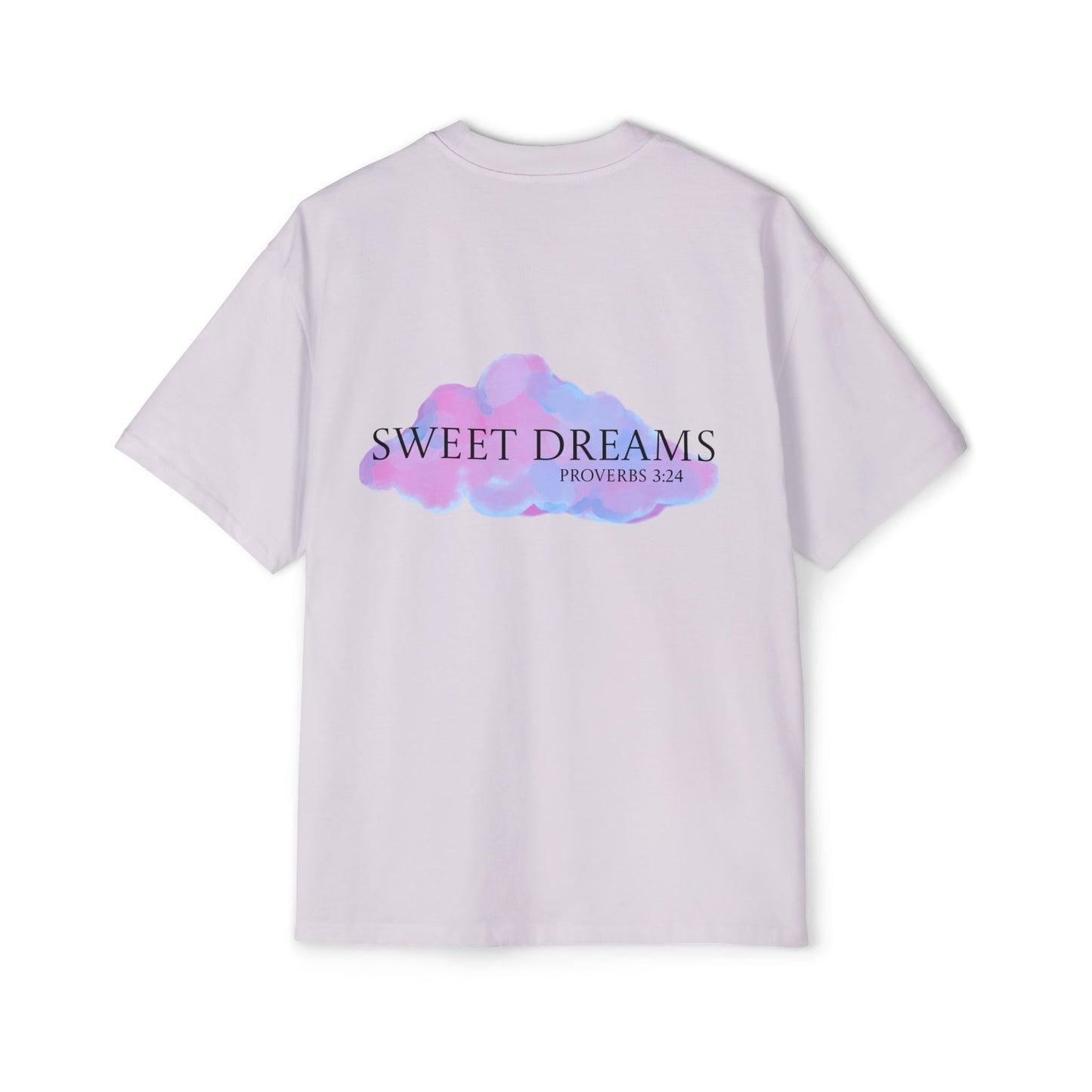 Men's Oversized Tee - Sweet Dreams Proverbs 3:24, Relaxed Fit Shirt, Inspirational Apparel, Cozy Gift, Everyday Wear, Spiritual Fashion.